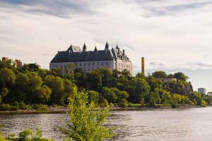 View of the Supreme Court of Canada on the Ottawa River.